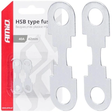 Drošinātāji Car FLAT HSB type fuses 42mm 40A AMIO-