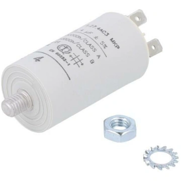 Capacitor: polypropylene; motors, run; 4uF; 470VAC
