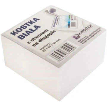 Wektor līmēts balts koka kubs 85×85 mm, augstums 5