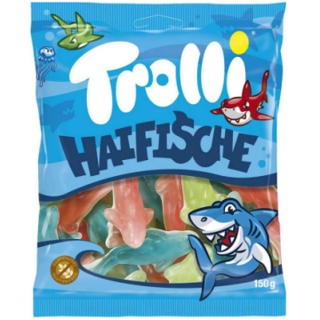 Trolli Haifische želejas konfektes 150g