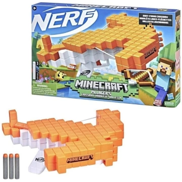 Nerf Minecraft Pillager arbalets, kas šauj ar šaut