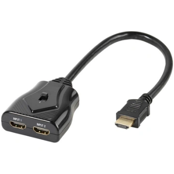 HDMI sadalītājs ar slēdzi Vivanco melns