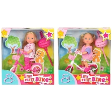 Lelle skolniece ar velosipēdu Evi Love, 12 cm Simb
