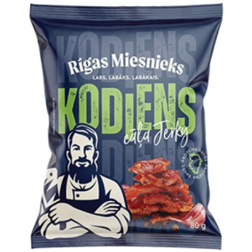 DESIŅAS UZKODU KODIENS CĀĻA JERKY 80G
