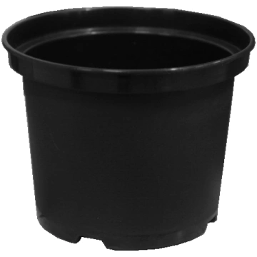 Podiņi apaļie melnie 16cm 2.2L BESK