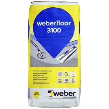 Pašizlīdzinošā grīdas nobeiguma špaktele weber.vet