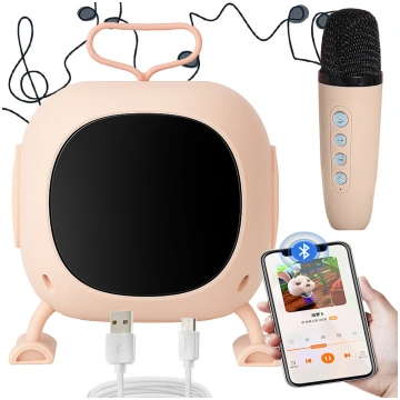 F23A Bluetooth karaoke skaļrunis ar mikrofonu un R