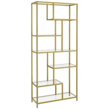 Plaukts Songmics, 30 x 80 x 180 cm, zelta