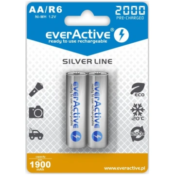BATTERIES R6/AA 2000 mA H BLISTER 2 PCS. ( EVHRL6 