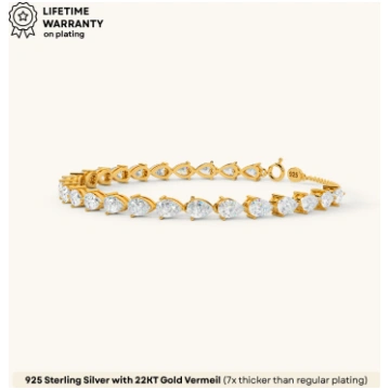 Drizzle Glow Bracelet in 92.5 Sterling Silver Whit