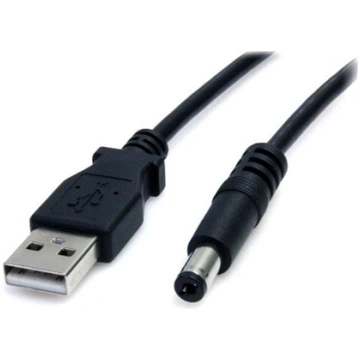 Kabel USB StarTech USB-A - DC 5.5 mm 0.9 m Czarny 