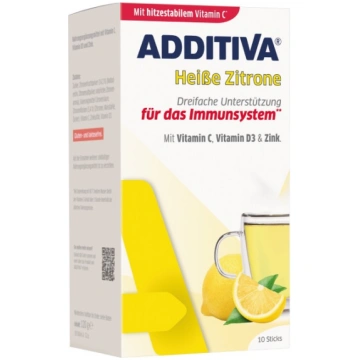 ADDITIVA Karstais citrons+C vitamīns+cinks+D3 vita