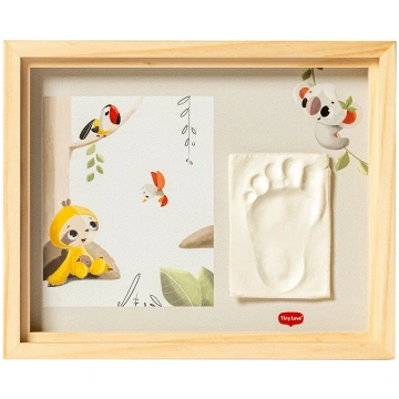 Tiny Love Simple frame wooden baby footprint or ha