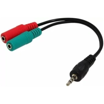 Kabelis Gembird 3.5 mm audio + microphone adapter