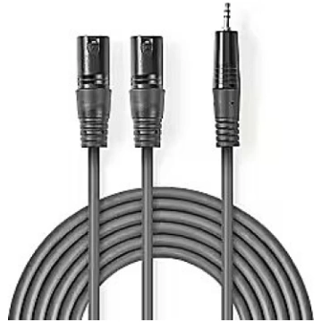Nedis Kabelis Nedis 2x XLR M - 3.5mm M 3m COTH1531