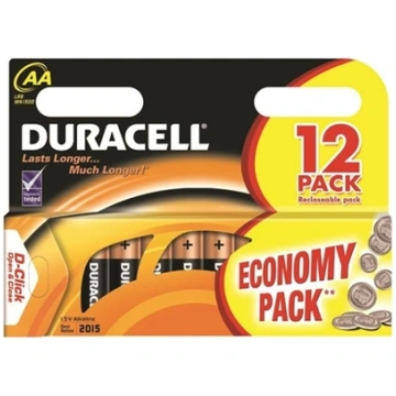 Duracell LR6 AA Batteries - 12 Pack 5000394203334