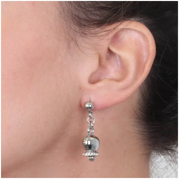 I LOVE CAPRI - RHODIUM AND CRYSTAL DANGLING BELL E