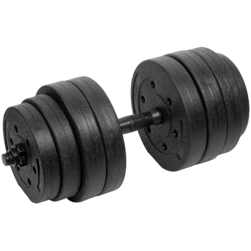 Bitumena regulējamas hantele 1x20kg REBEL ACTIVE