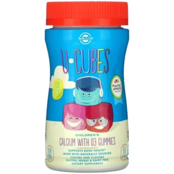 SOLGAR U-Cubes Calcium with D3 - kalcijs ar D3 vit