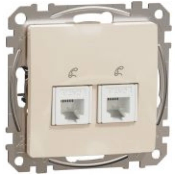 Telefona ligzda, Sedna Design & Elements, 2xRJ11, 