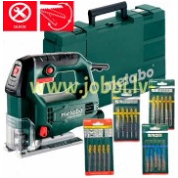 Metabo STEB 65 QUICK figūrzāģis + koferis + 20 asm