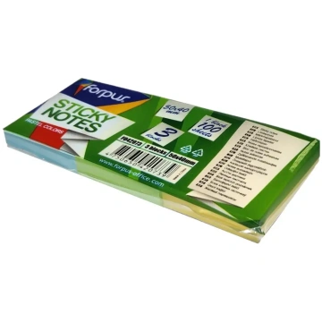 Forpus Sticky notes with Note 50x 40mm, 3 pcs/pack