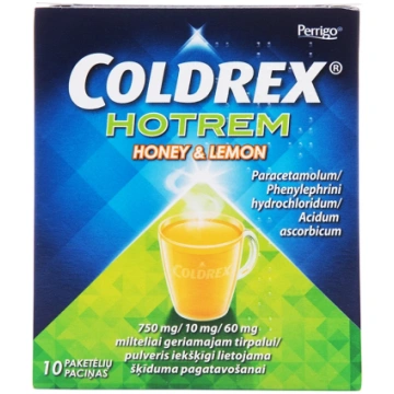 Coldrex HotRem Honey & Lemon pulveris ar medus un 