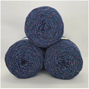 Cordino Brady Blu e Lurex Multicolor 250gr - 4 pez