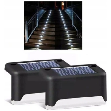 LED āra gaismas ar saules elementiem, priekš Kāpņu