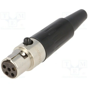 Connector: XLR mini; plug; female; PIN: 5; for cab