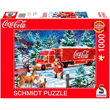 Puzle Schmidt Coca Cola Christmas Truck, 49.3 cm x