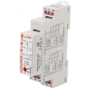 Relay: installation | bistable,impulse | DPDT | 16