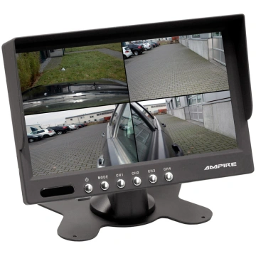 4 kanālu automašīnas LCD monitors ar 7 collu ekrān
