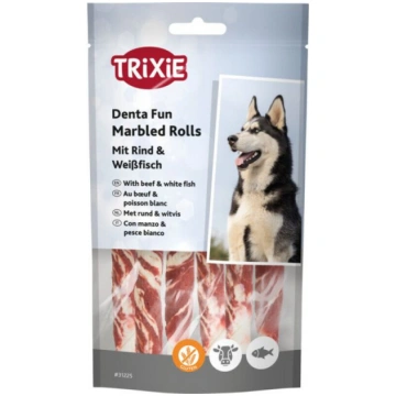 Gardums suņiem Trixie Denta Fun Marbled Beef Chewi