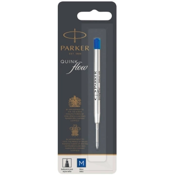 Pildspalvas rezerve Parker Quinkflow Zilais (M) - 
