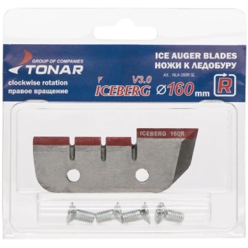 Asmeņi ledus urbim ICEBERG CW 160mm | NLA-160R.SL 