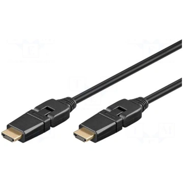 Cable | HDMI 1.4 | HDMI plug movable ±90°,both sid