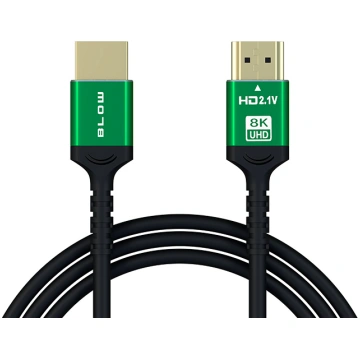 HDMI-HDMI GREEN connector straight 1m Blow 96-645