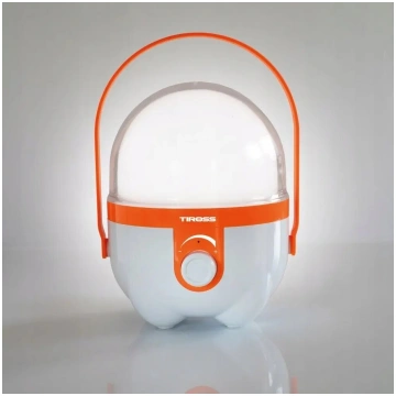 Kempinga lampa Tiross TS-1985 — LED 520 lm, pārnēs