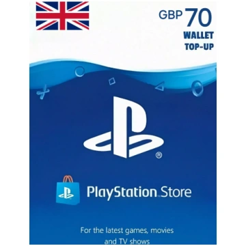 UK PSN 70 GBP Gift Card Sony
