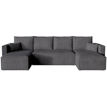 BROMARKT Corner Sofa with Sleep Function, Corduroy