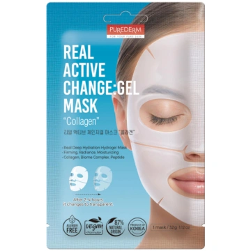 PUREDERM Real Active Change Collagen Gel Mask 32g