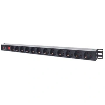 Intellinet Vertical Rackmount 12-Way Power Strip -