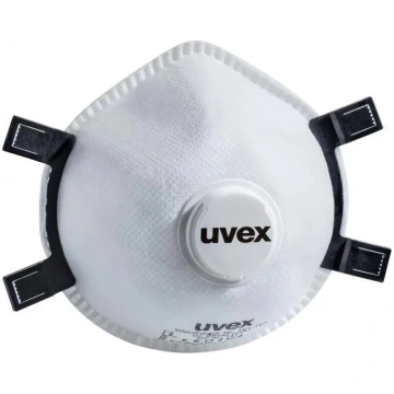 Uvex respirators ar vārstu, universāls, balts