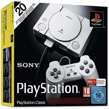 Sony Playstation Classic 2 controllers + 20 games 