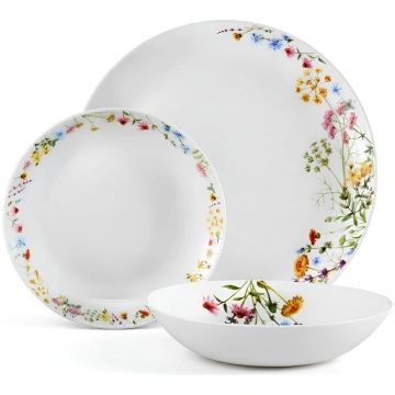 Pusdienu servīze Ambition Bloom, porcelāna, daudzk