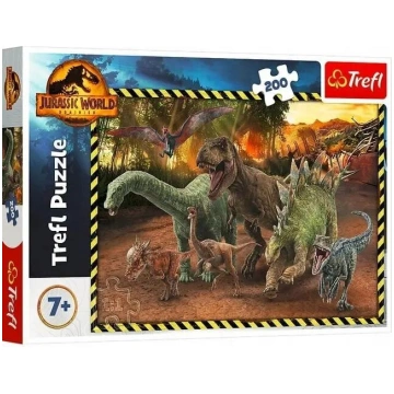 Puzzle 200 gabali Dinozauri no Jurassic Park Trefl