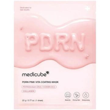 Medicube Pdrn Pink Vita Coating Mask - Plátýnková 