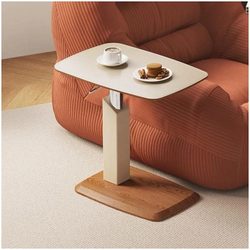 C-Shaped Side Table Height Adjustable 360° Rotatin
