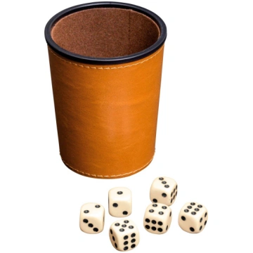 Philos Dice cup with 6 dice 1381731